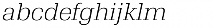 TradaSerif Light Italic Font LOWERCASE