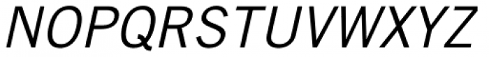 Trade Gothic Oblique Font UPPERCASE