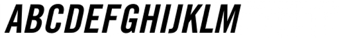 Trade Gothic Pro Bold Condensed #20 Oblique Font UPPERCASE