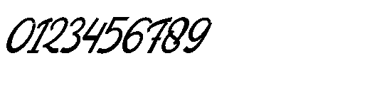 Traffic Rolland Italic Font OTHER CHARS