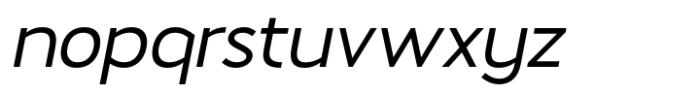 Trafford Italic Font LOWERCASE
