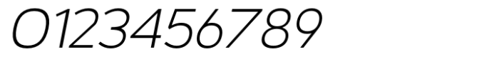 Trafford Light Italic Font OTHER CHARS