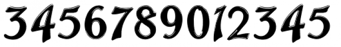 Trailer Park Numerals Font UPPERCASE