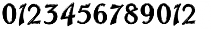 Trailer Park Numerals Font LOWERCASE