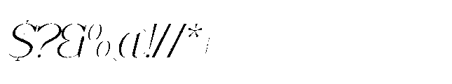 Trailogen Italic Font OTHER CHARS