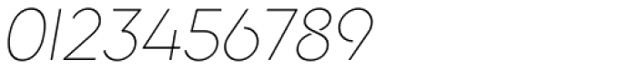Trakya Sans Alt 100 Thin Italic Font OTHER CHARS