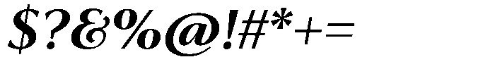 Trancoso Sans Bold Italic Font OTHER CHARS