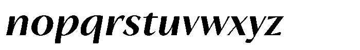 Trancoso Sans Bold Italic Font LOWERCASE