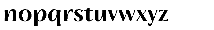 Trancoso Sans Bold Font LOWERCASE