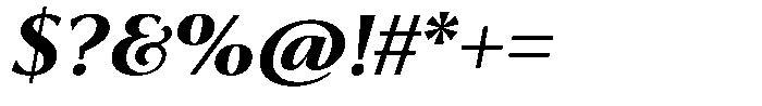 Trancoso Sans Extra Bold Italic Font OTHER CHARS
