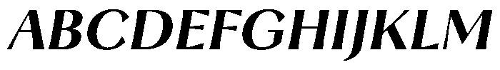 Trancoso Sans Extra Bold Italic Font UPPERCASE