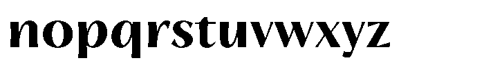 Trancoso Sans Extra Bold Font LOWERCASE