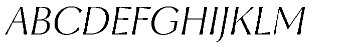 Trancoso Sans Extra Light Italic Font UPPERCASE