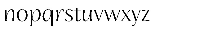Trancoso Sans Extra Light Font LOWERCASE