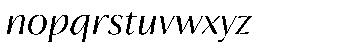Trancoso Sans Light Italic Font LOWERCASE