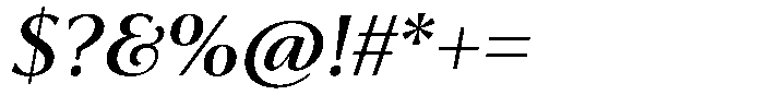 Trancoso Sans Medium Italic Font OTHER CHARS