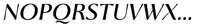 Trancoso Sans Medium Italic Font UPPERCASE