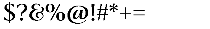 Trancoso Sans Medium Font OTHER CHARS