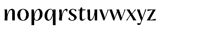 Trancoso Sans Medium Font LOWERCASE