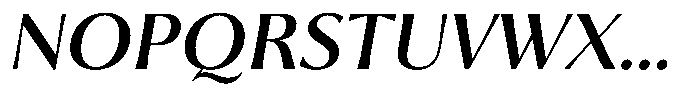 Trancoso Sans Semi Bold Italic Font UPPERCASE