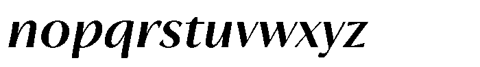 Trancoso Sans Semi Bold Italic Font LOWERCASE