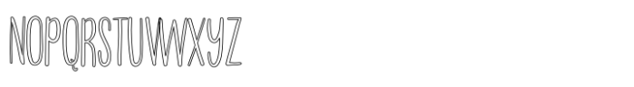 Tranquila Outline Font UPPERCASE
