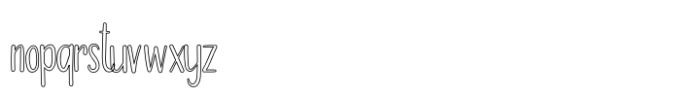 Tranquila Outline Font LOWERCASE