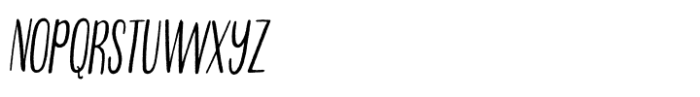 Tranquila Rough Italic Font UPPERCASE