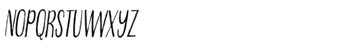 Tranquila Scratch Italic Font UPPERCASE