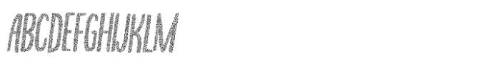 Tranquila Stipple Italic Font UPPERCASE