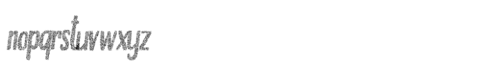 Tranquila Stipple Italic Font LOWERCASE