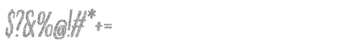 Tranquila Stipple Rough Italic Font OTHER CHARS