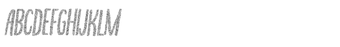 Tranquila Stipple Rough Italic Font UPPERCASE