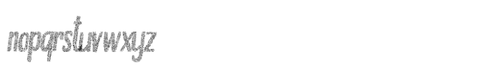 Tranquila Stipple Rough Italic Font LOWERCASE