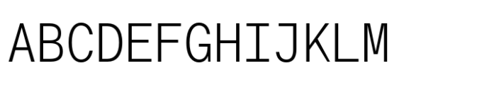 Transcript Mono Pro Light Font UPPERCASE