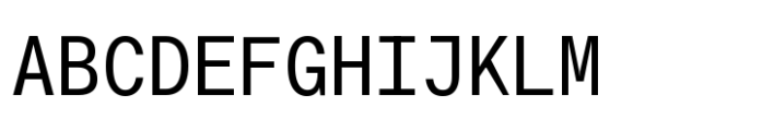 Transcript Mono Pro Variable Font UPPERCASE