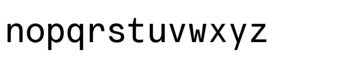 Transcript Mono Pro Variable Font LOWERCASE