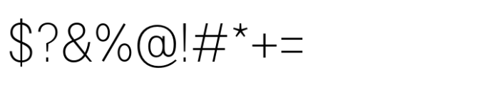 Transcript Pro UltraLight Font OTHER CHARS