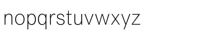 Transcript Pro UltraLight Font LOWERCASE