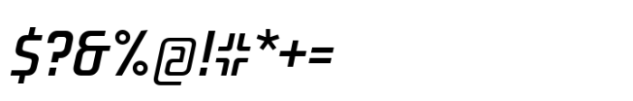 Transfer D Gauge Italic Font OTHER CHARS