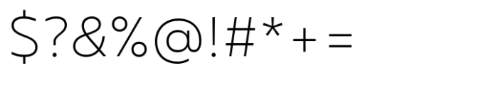 Transforma Sans Extralight Font OTHER CHARS