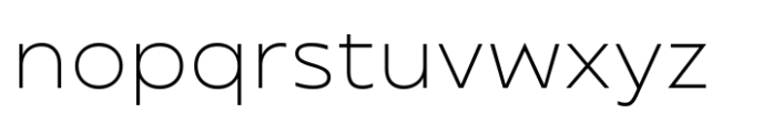 Transforma Sans Extralight Font LOWERCASE