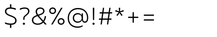 Transforma Sans Light Font OTHER CHARS