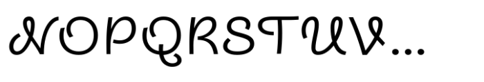 Transforma Script Regular Font UPPERCASE