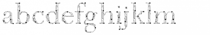 Transistor Font LOWERCASE