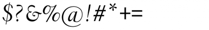 Transitional 551 Medium Italic Font OTHER CHARS