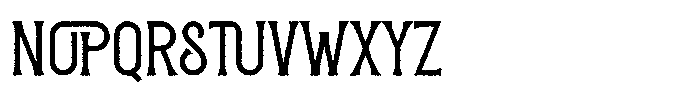 Transmitter Distort Font LOWERCASE