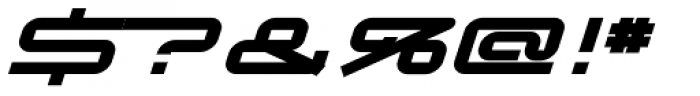Transpond Bold Italic Font OTHER CHARS