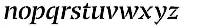 Transport Italic Font LOWERCASE
