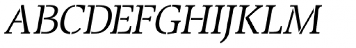 Transport Light Italic Font UPPERCASE